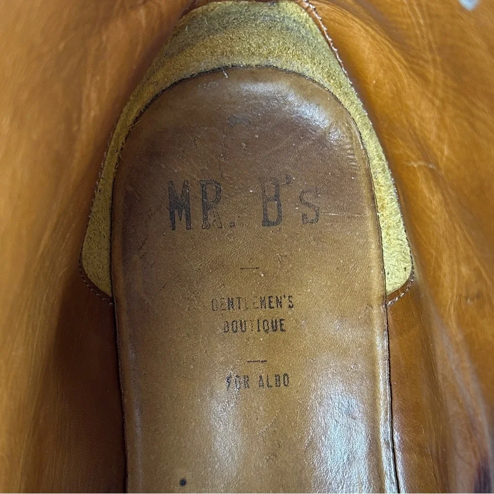 Aldo Mr. B Gentleman's Boutique Men’s 12 (46) Navy Blue 'Blake' Oxford Boots